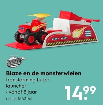 Aanbiedingen Blaze en de monsterwielen - Blaze - Geldig van 30/10/2016 tot 05/12/2016 bij Blokker