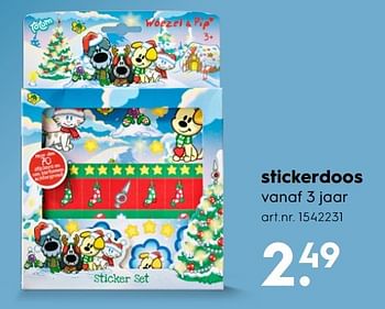 Aanbiedingen Stickerdoos - Huismerk - Blokker - Geldig van 30/10/2016 tot 05/12/2016 bij Blokker