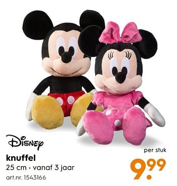 Aanbiedingen Knuffel - Disney - Geldig van 30/10/2016 tot 05/12/2016 bij Blokker