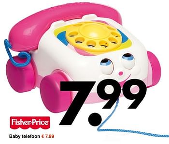 Aanbiedingen Baby telefoon - Fisher-Price - Geldig van 13/11/2016 tot 26/11/2016 bij Wibra
