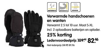 Aanbiedingen Verwarmde handschoenen en wanten - Huismerk - ANWB - Geldig van 13/11/2016 tot 27/11/2016 bij ANWB