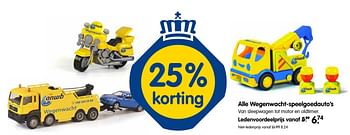 Aanbiedingen Alle wegenwacht-speelgoedauto`s - Huismerk - ANWB - Geldig van 13/11/2016 tot 27/11/2016 bij ANWB