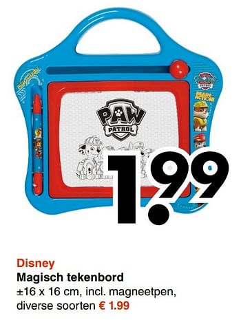 Aanbiedingen Disney magisch tekenbord - Disney - Geldig van 13/11/2016 tot 26/11/2016 bij Wibra