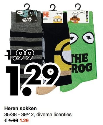 Aanbiedingen Heren sokken - Huismerk - Wibra - Geldig van 13/11/2016 tot 26/11/2016 bij Wibra