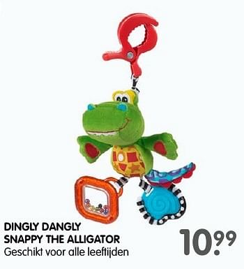 Aanbiedingen Dingly dangly snappy the alligator - Playgro - Geldig van 13/11/2016 tot 27/11/2016 bij Prenatal