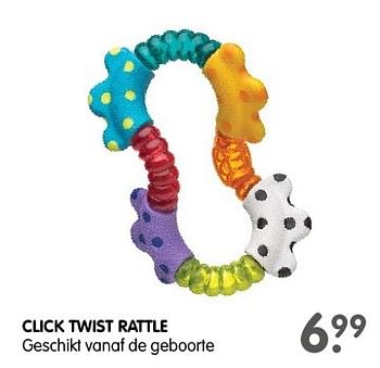 Aanbiedingen Click twist rattle - Playgro - Geldig van 13/11/2016 tot 27/11/2016 bij Prenatal