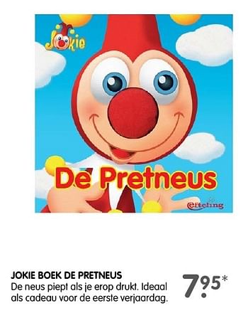 Aanbiedingen Jokie boek de pretneus - Huismerk - Prenatal - Geldig van 13/11/2016 tot 27/11/2016 bij Prenatal