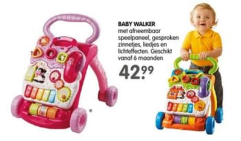 Aanbiedingen Baby walker - Vtech - Geldig van 13/11/2016 tot 27/11/2016 bij Prenatal