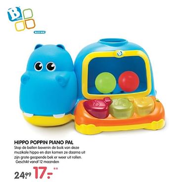 Aanbiedingen Hippo poppin piano pal - B Kids - Geldig van 13/11/2016 tot 27/11/2016 bij Prenatal