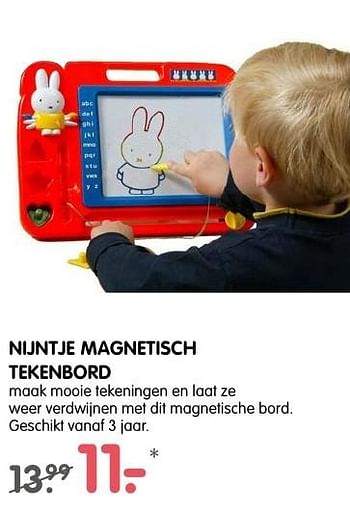 Aanbiedingen Nijntje magnetisch tekenbord - Nijntje - Geldig van 13/11/2016 tot 27/11/2016 bij Prenatal