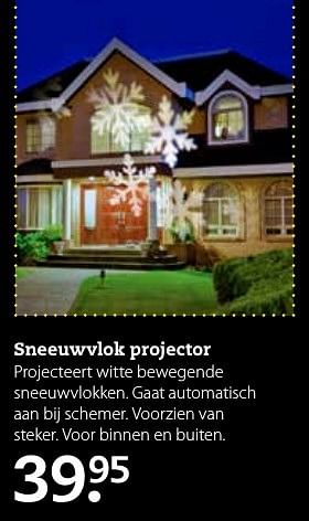 Aanbiedingen Sneeuwvlok projector - Huismerk- Boerenbond - Geldig van 13/11/2016 tot 27/11/2016 bij Boerenbond
