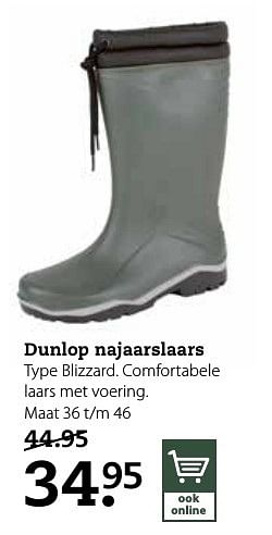 Aanbiedingen Dunlop najaarslaars blizzard - Dunlop - Geldig van 13/11/2016 tot 27/11/2016 bij Boerenbond