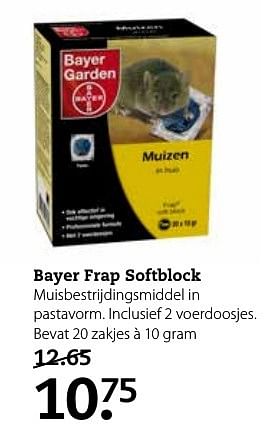 Aanbiedingen Bayer frap softblock - Bayer - Geldig van 13/11/2016 tot 27/11/2016 bij Boerenbond