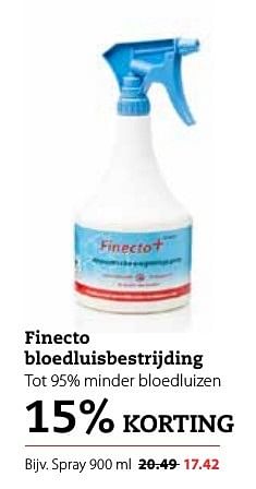 Aanbiedingen Finecto bloedluisbestrijding spray - Finecto - Geldig van 13/11/2016 tot 27/11/2016 bij Boerenbond