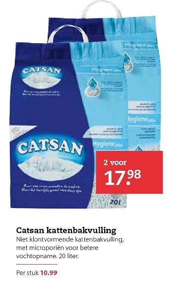 Aanbiedingen Catsan kattenbakvulling - Catsan - Geldig van 13/11/2016 tot 27/11/2016 bij Boerenbond