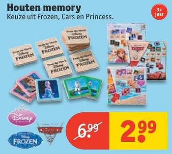 Aanbiedingen Houten memory - Disney  Frozen - Geldig van 20/11/2016 tot 27/11/2016 bij Kruidvat