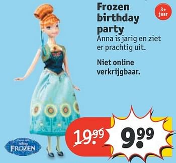 Aanbiedingen Frozen birthday party - Disney  Frozen - Geldig van 20/11/2016 tot 27/11/2016 bij Kruidvat