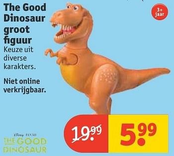 Aanbiedingen The good dinosaur groot figuur - The Good Dinosaur - Geldig van 20/11/2016 tot 27/11/2016 bij Kruidvat