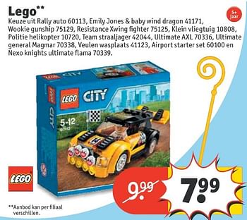 Aanbiedingen Lego city - Lego - Geldig van 20/11/2016 tot 27/11/2016 bij Kruidvat