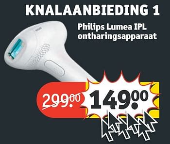 Aanbiedingen Philips lumea ipl ontharingsapparaat - Philips - Geldig van 20/11/2016 tot 27/11/2016 bij Kruidvat