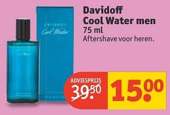 Aanbiedingen Davidoff cool water men - Davidoff - Geldig van 20/11/2016 tot 27/11/2016 bij Kruidvat