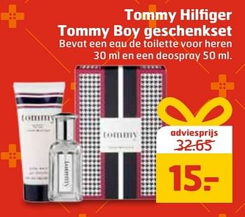 Aanbiedingen Tommy hilfiger tommy boy geschenkset - Tommy Hilfiger - Geldig van 20/11/2016 tot 27/11/2016 bij Trekpleister