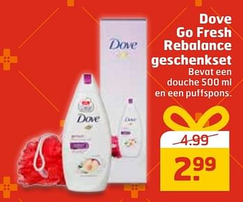 Aanbiedingen Dove go fresh rebalance geschenkset - Dove - Geldig van 20/11/2016 tot 27/11/2016 bij Trekpleister