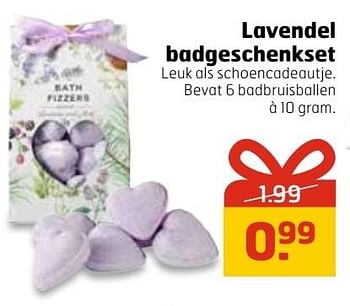 Aanbiedingen Lavendel badgeschenkset - Lavendel - Geldig van 20/11/2016 tot 27/11/2016 bij Trekpleister