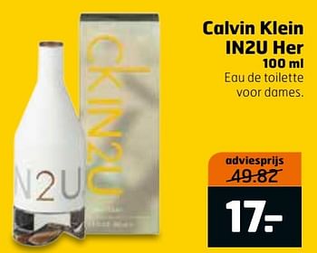 Aanbiedingen Calvin klein in2u her - Calvin Klein - Geldig van 20/11/2016 tot 27/11/2016 bij Trekpleister