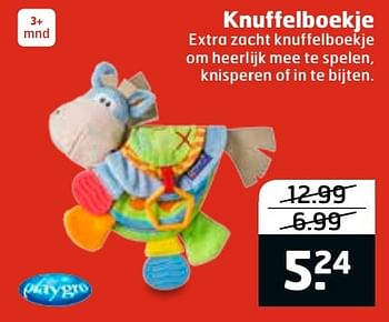 Aanbiedingen Knuffelboekje - Playgro - Geldig van 20/11/2016 tot 27/11/2016 bij Trekpleister