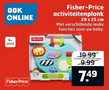 Aanbiedingen Fisher-price activiteitenplank - Fisher-Price - Geldig van 20/11/2016 tot 27/11/2016 bij Trekpleister