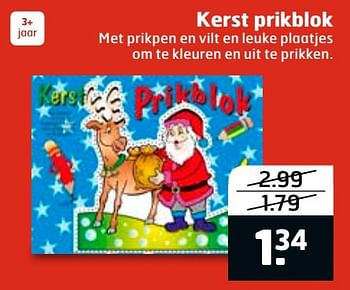 Aanbiedingen Kerst prikblok - Huismerk - Trekpleister - Geldig van 20/11/2016 tot 27/11/2016 bij Trekpleister