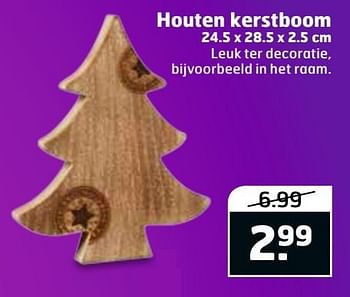 Aanbiedingen Houten kerstboom - Huismerk - Trekpleister - Geldig van 20/11/2016 tot 27/11/2016 bij Trekpleister