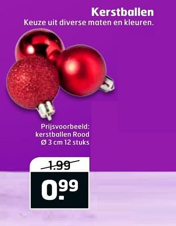 Aanbiedingen Kerstballen rood - Huismerk - Trekpleister - Geldig van 20/11/2016 tot 27/11/2016 bij Trekpleister