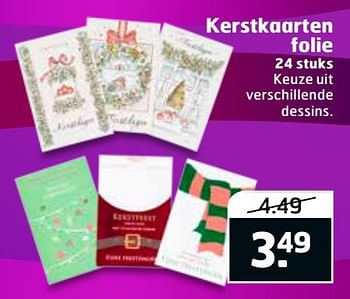 Aanbiedingen Kerstkaarten folie - Huismerk - Trekpleister - Geldig van 20/11/2016 tot 27/11/2016 bij Trekpleister