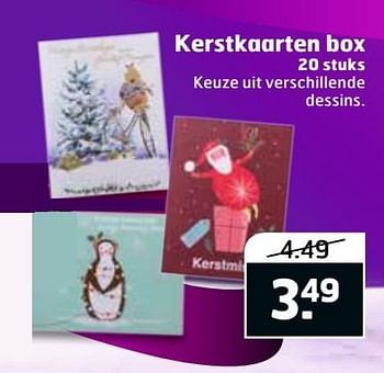 Aanbiedingen Kerstkaarten box - Huismerk - Trekpleister - Geldig van 20/11/2016 tot 27/11/2016 bij Trekpleister