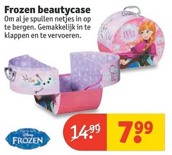 Aanbiedingen Frozen beautycase - Disney  Frozen - Geldig van 20/11/2016 tot 27/11/2016 bij Kruidvat