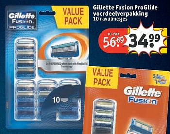 Aanbiedingen Gillette fusion proglide voordeelverpakking - Gillette - Geldig van 20/11/2016 tot 27/11/2016 bij Kruidvat