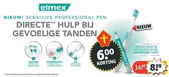 Aanbiedingen Elmex sensitive professional pen - Elmex - Geldig van 20/11/2016 tot 27/11/2016 bij Kruidvat