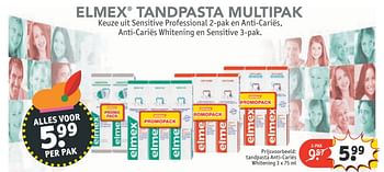 Aanbiedingen Elmex tandpasta anti-cariës whitening - Elmex - Geldig van 20/11/2016 tot 27/11/2016 bij Kruidvat