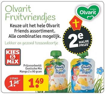 Aanbiedingen Olvarit exotische mix mango - Olvarit - Geldig van 20/11/2016 tot 27/11/2016 bij Kruidvat