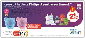 Aanbiedingen Philips avent pinguïnbeker en soothie - Philips - Geldig van 20/11/2016 tot 27/11/2016 bij Kruidvat