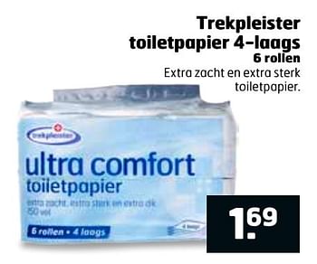 Aanbiedingen Trekpleister toiletpapier - Huismerk - Trekpleister - Geldig van 20/11/2016 tot 27/11/2016 bij Trekpleister