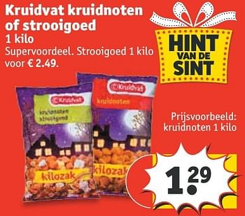 Aanbiedingen Kruidvat kruidnoten of strooigoed - Huismerk - Kruidvat - Geldig van 20/11/2016 tot 27/11/2016 bij Kruidvat