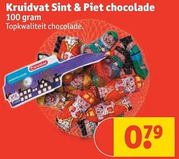 Aanbiedingen Kruidvat sint + piet chocolade - Huismerk - Kruidvat - Geldig van 20/11/2016 tot 27/11/2016 bij Kruidvat