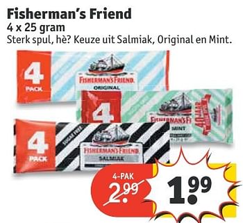Aanbiedingen Fisherman`s friend - Fisherman's Friend - Geldig van 20/11/2016 tot 27/11/2016 bij Kruidvat