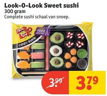 Aanbiedingen Look-o-look sweet sushi - Look-O-Look - Geldig van 20/11/2016 tot 27/11/2016 bij Kruidvat