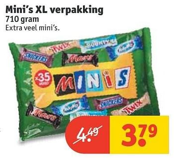 Aanbiedingen Mini`s xl verpakking - Mars Snacks - Geldig van 20/11/2016 tot 27/11/2016 bij Kruidvat