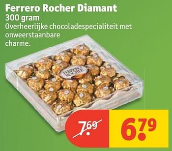 Aanbiedingen Ferrero rocher diamant - Ferrero - Geldig van 20/11/2016 tot 27/11/2016 bij Kruidvat