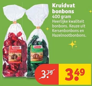 Aanbiedingen Kruidvat bonbons - Huismerk - Kruidvat - Geldig van 20/11/2016 tot 27/11/2016 bij Kruidvat